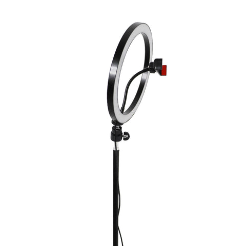 Ringlamp met statief 210cm -26cm lamp en bluetooth clicker