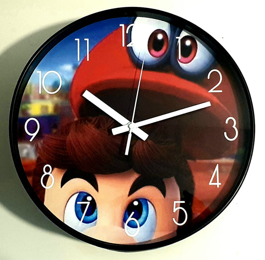 Super Mario - Tekening - Klok - Cappy