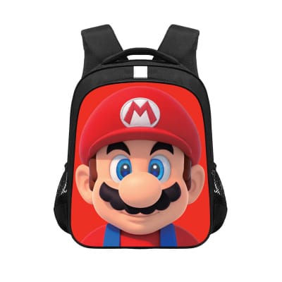 Super Mario Hoofd Rood tekening rugzak