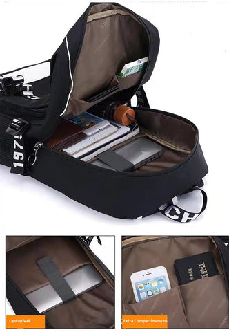 Venom Rugtas Zwart- Schooltas -Kinderrugzak- Casual Robuuste Rugtas