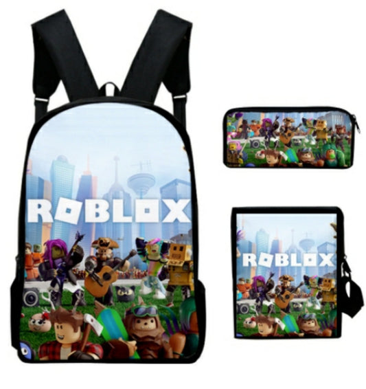 Roblox Rugzak Set Blue Sky - Schooltas Rugtas- Rugzak-Schoudertas-Etui - Reistas