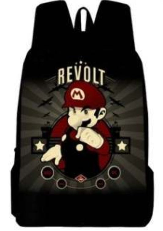 Super Mario tekening Rugzak - Revolt -Budget Kinderrugzak- Schoooltas - Rugtas - Rugzak