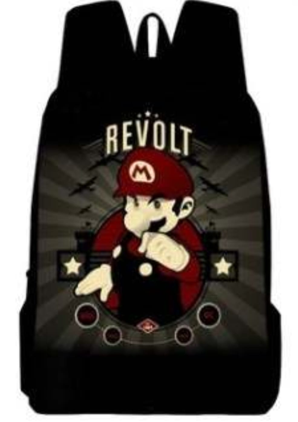 Super Mario tekening Rugzak - Revolt -Budget Kinderrugzak- Schoooltas - Rugtas - Rugzak