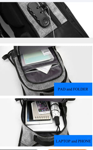 SmartBags - Anti Diefstal Casual Rugtas - Waterdicht Combination Lock - Ergonomisch rugzak