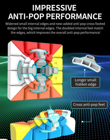 Puzzelkubus 4x4 - Speed Cube 4x4x4 - Breinbreker -Draait Soepel- Zonder stickers
