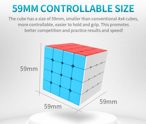 Puzzelkubus 4x4 - Speed Cube 4x4x4 - Breinbreker -Draait Soepel- Zonder stickers