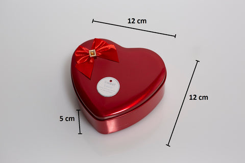 Giftbox Moederdag/Valentijn special Hart flowerbox met 9 rozen