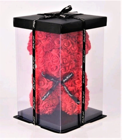 Valentijn Special - Rozen Beer - Teddy met Geschenkdoos - 25cm